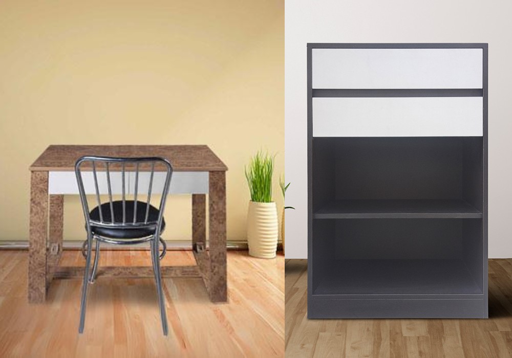 Study Table With Book Shelf Combo 1