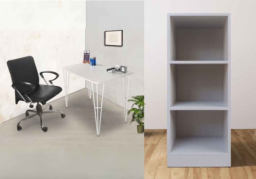 Study Table With Book Shelf Combo 3