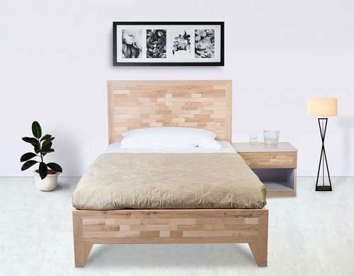 Esplanade Single Bed with Mattress and Side Table