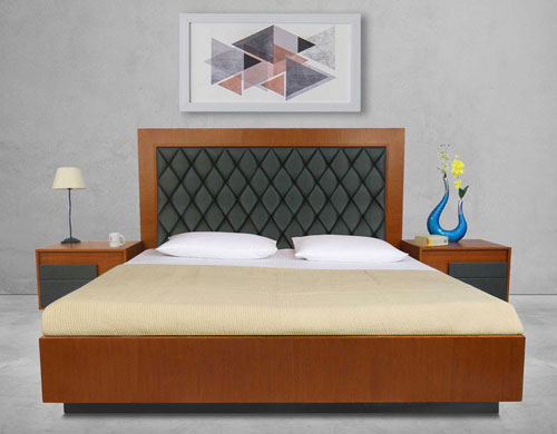 Regal King size bed with Mattress and Side Tables