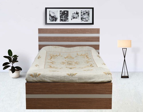 Otio Single Bed with Mattress and Side Table