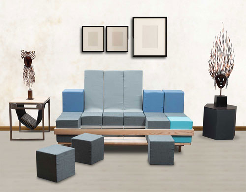 Puzzly Sofa Set